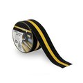 Defender Safety SLIPGUARD AntiSlip Floor Tape 60 Grit Black w Yellow Stripe  2x 15' SGT-BYS-13